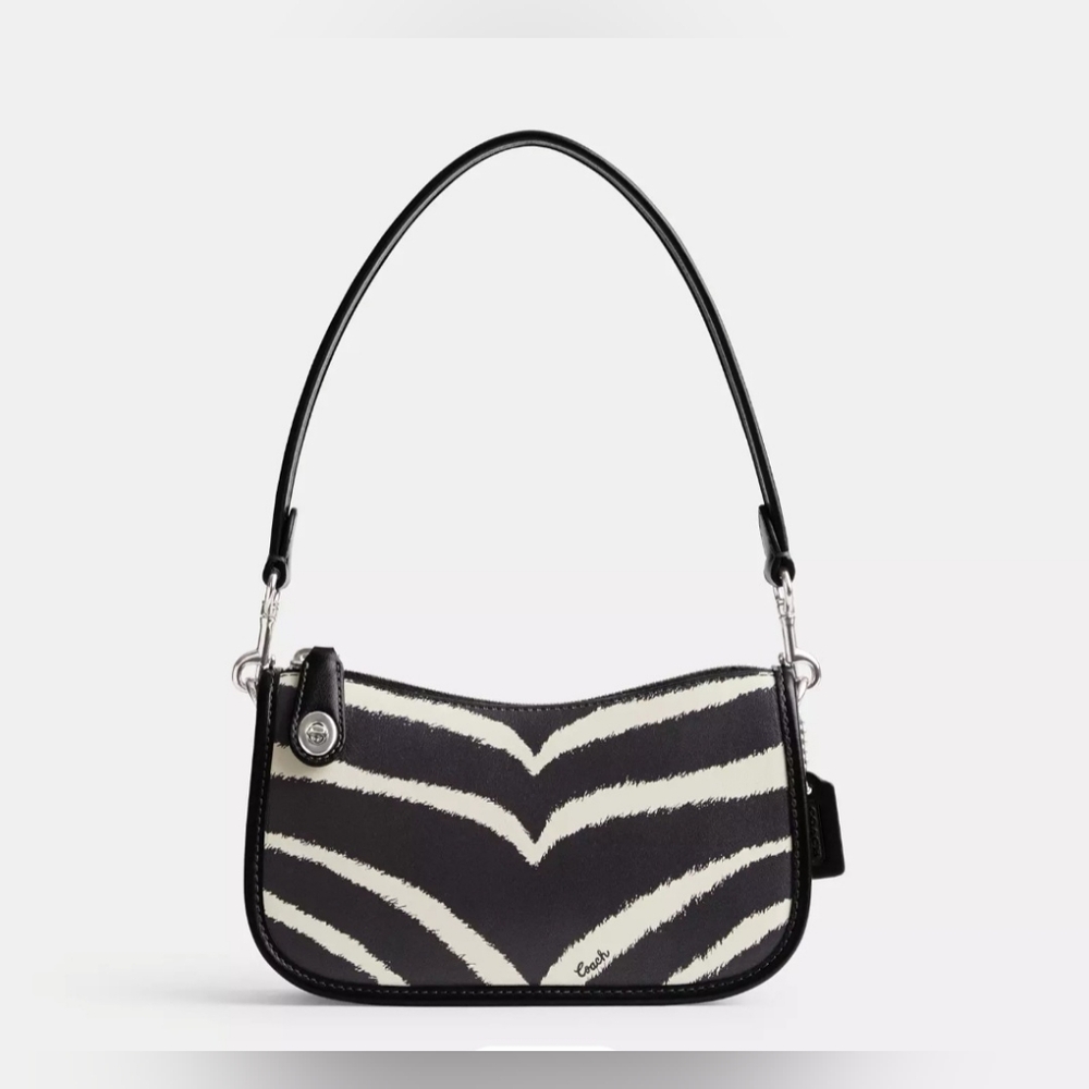 Coach Swinger Bag 20 With Zebra Print - Picture 4 of 7
